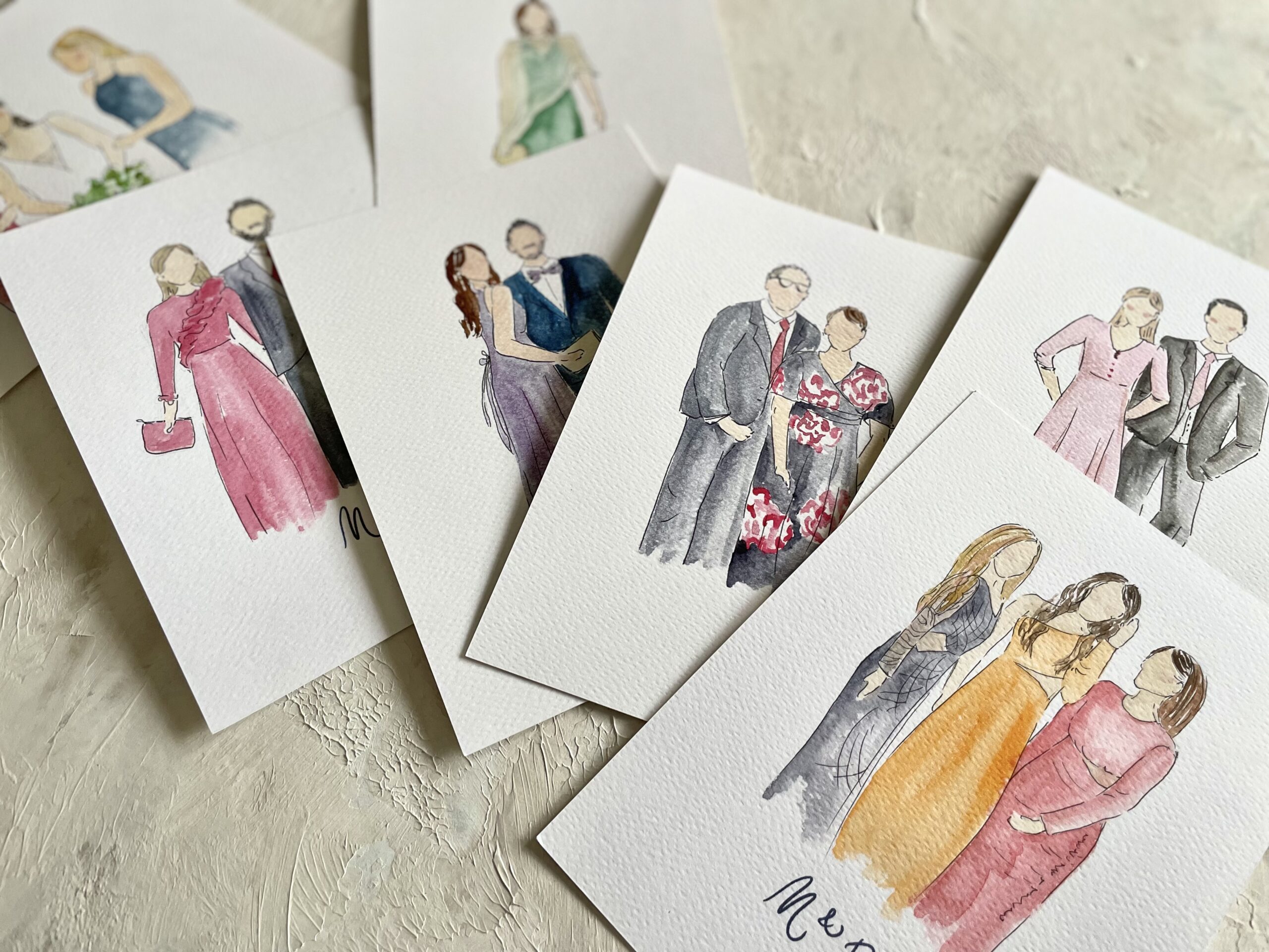 Pack Invitaciones Boda Acuarela